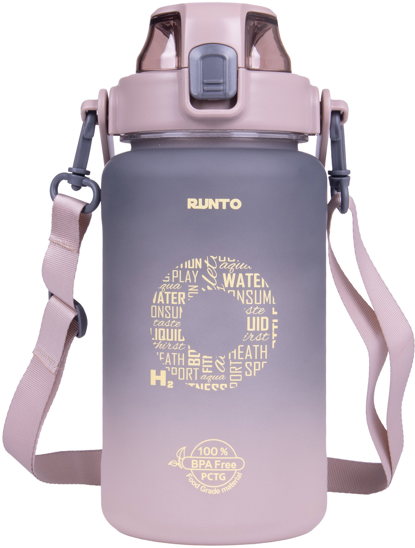 Runto TANKER 1500 ML Láhev, hnědá, velikost 1,5 L