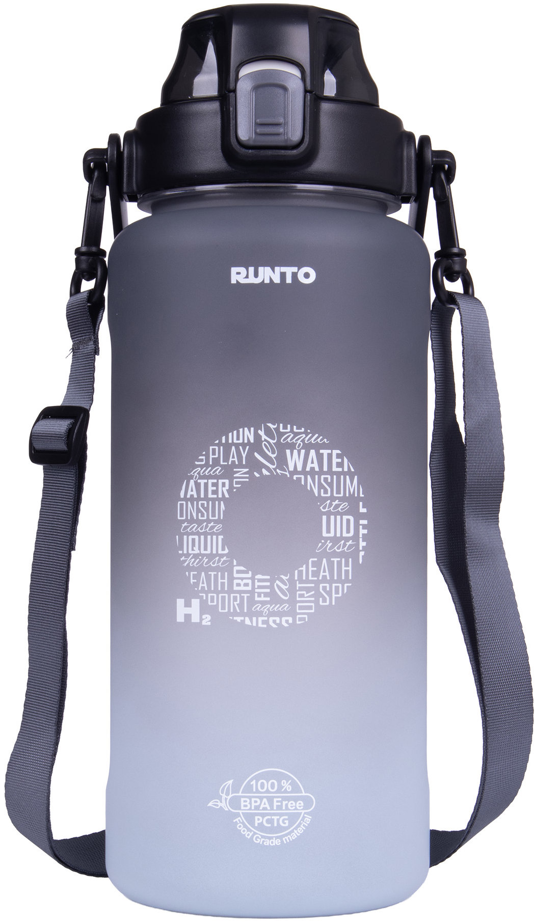 Runto TANKER 2000 ML Láhev, šedá, velikost 2 L