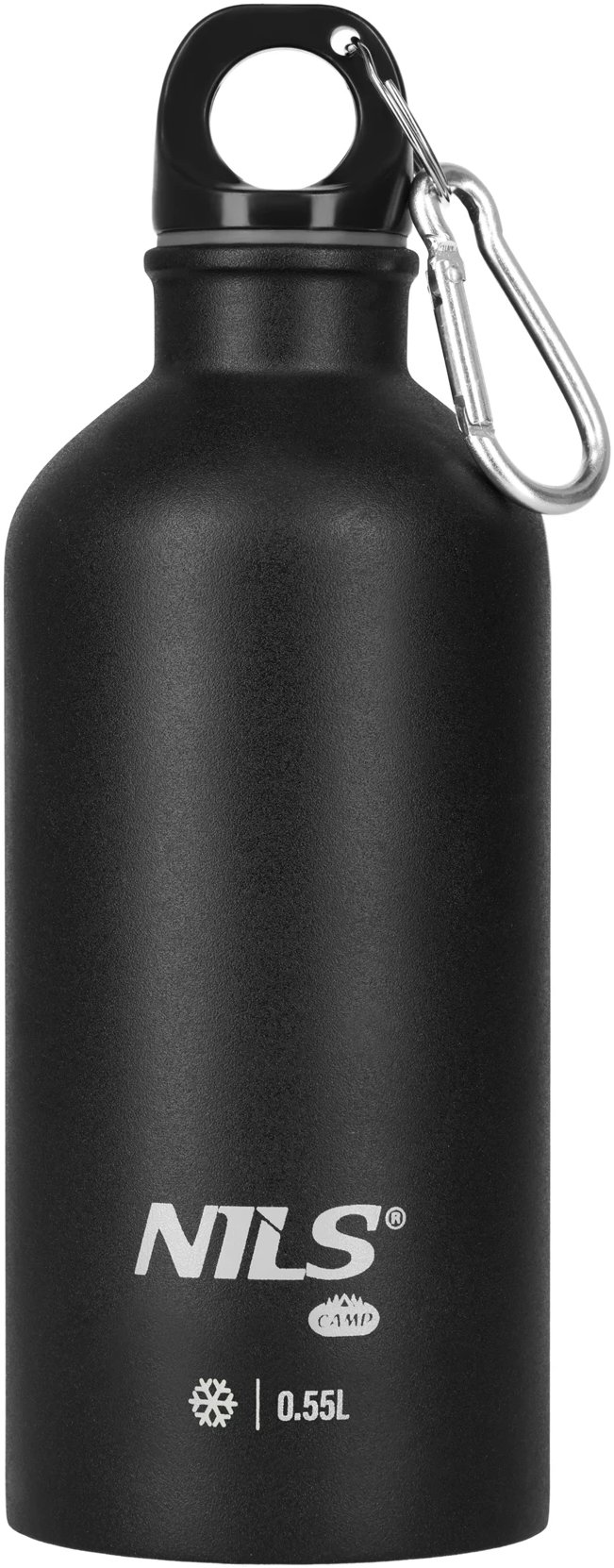 NILS CAMP NC3801 Nerezová turistická láhev 500 ml černá