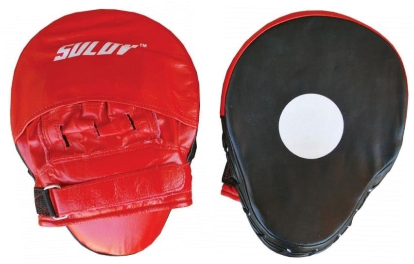 Box lapa prohnutá SULOV® kožená, pár, červeno-černá