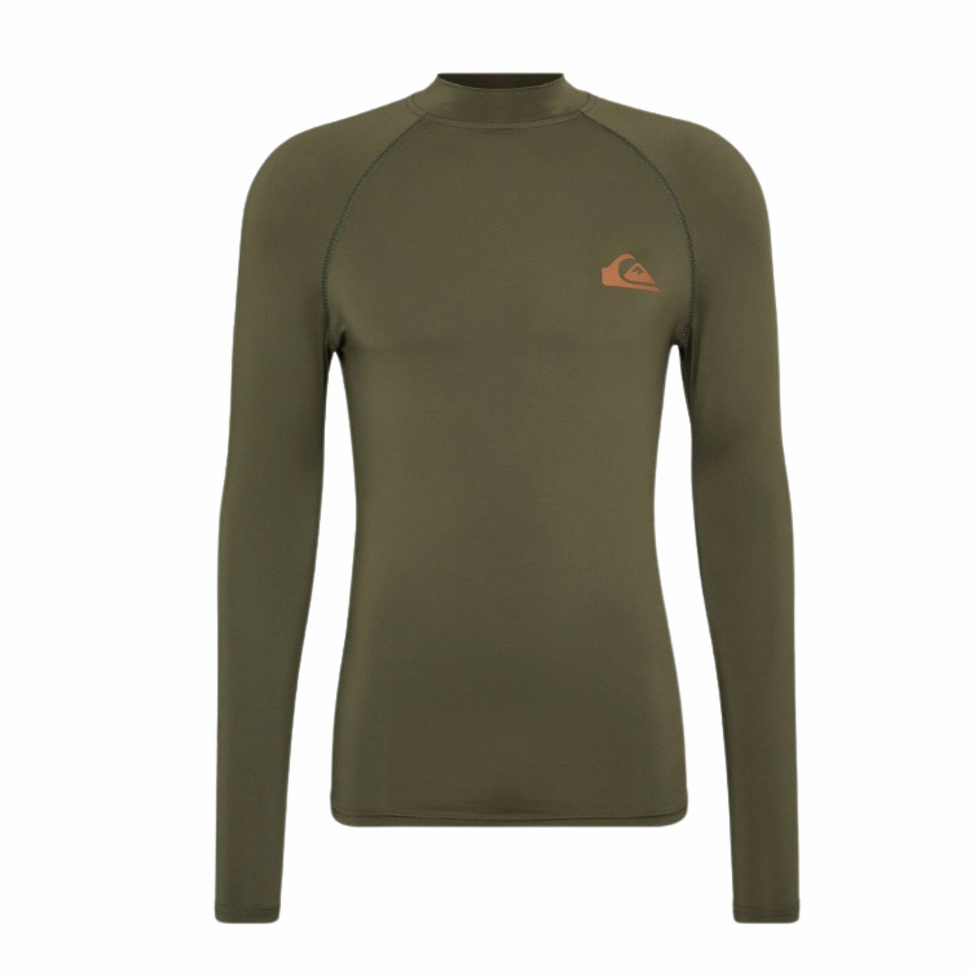 Quiksilver Pánské lycrové triko UFP50, dlouhý rukáv, khaki 3 XL
