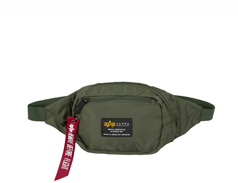 Alpha Industries Crew Waist Bag zelená