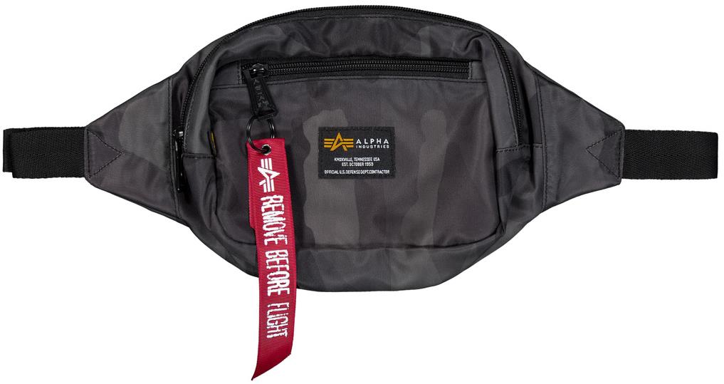Alpha Industries Crew Waist Bag black camo