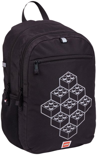 LEGO Bricks extended batoh v černé barvě s LEGO motivy