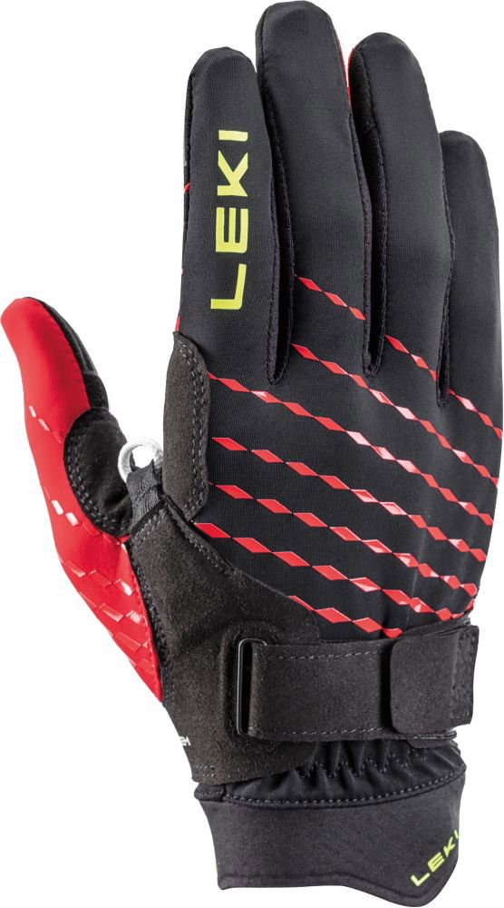 Leki Ultra Trail Breeze Shark, black-red-neonyellow, 6,0