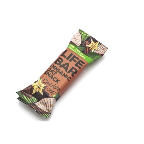 Lifefood BIO Lifebar Oat Snack 40g s kousky čokolády
