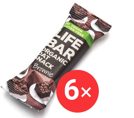 Lifefood BIO Lifebar Oat Snack 6 x 40g brownie