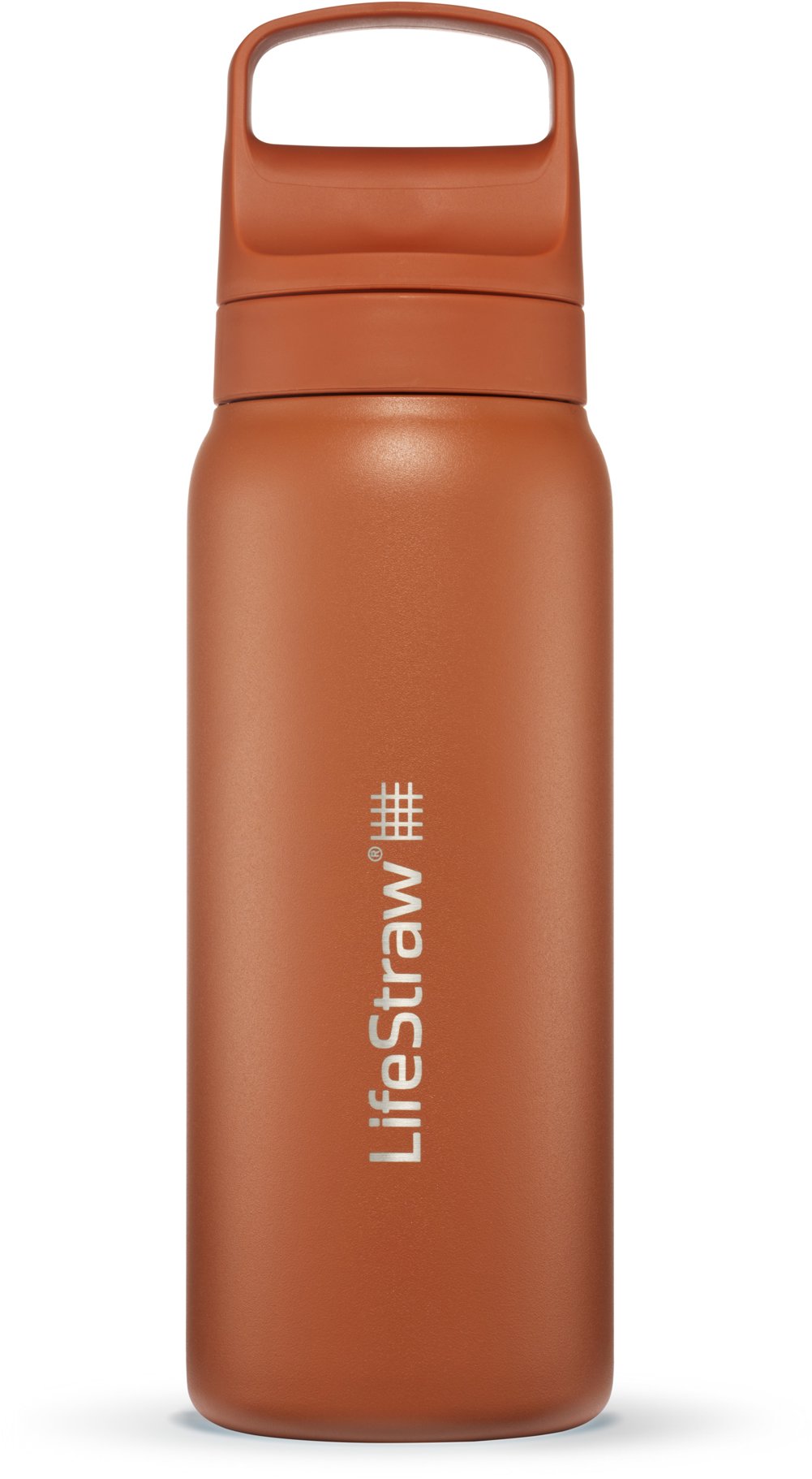 LifeStraw Go 2.0 nerezová filtrační láhev na vodu, 24 oz, oranžová