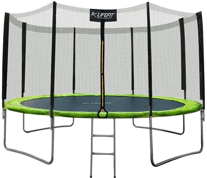 LIFEFIT Trampolína 12' / 366 cm, s ochrannou sítí + schůdky