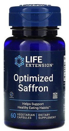 Life Extension Optimized Saffron, 60 rostlinných kapslí