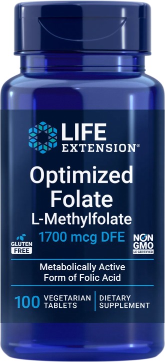 Life Extension Optimized Folate 1700 mcg DFE 100 tablet