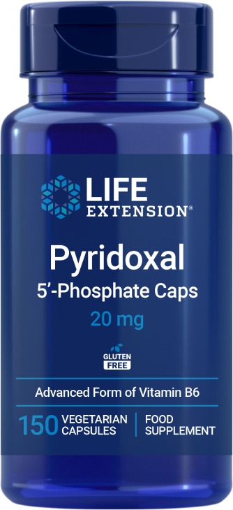 Life Extension Pyridoxal 5'-Phosphate Caps EU 20 mg 150 kapslí