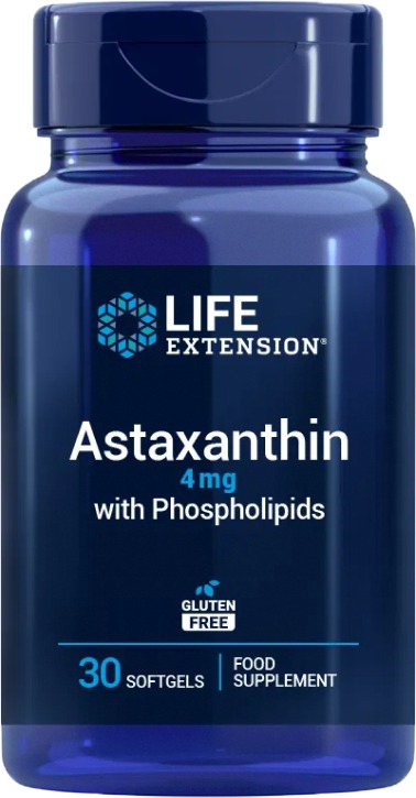 Life Extension Astaxanthin s fosfolipidy 4 mg 30 softgelů