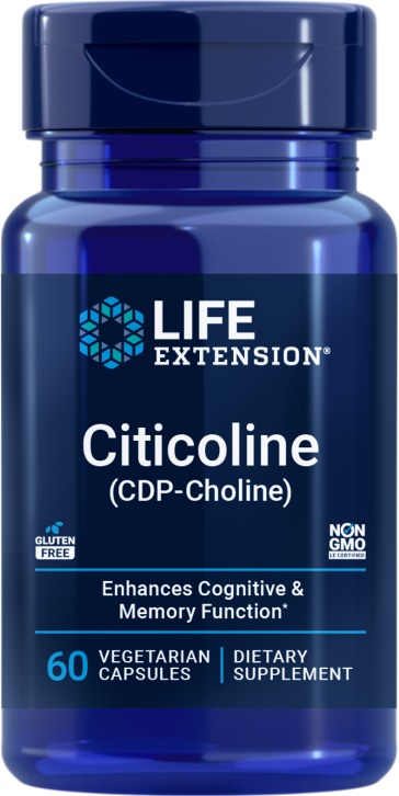 Life Extension Citicoline (CDP-Choline) 250 mg 60 kapslí