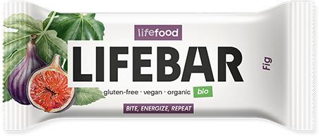 LIFEFOOD LIFEBAR tyčinka fíková RAW BIO 40 g