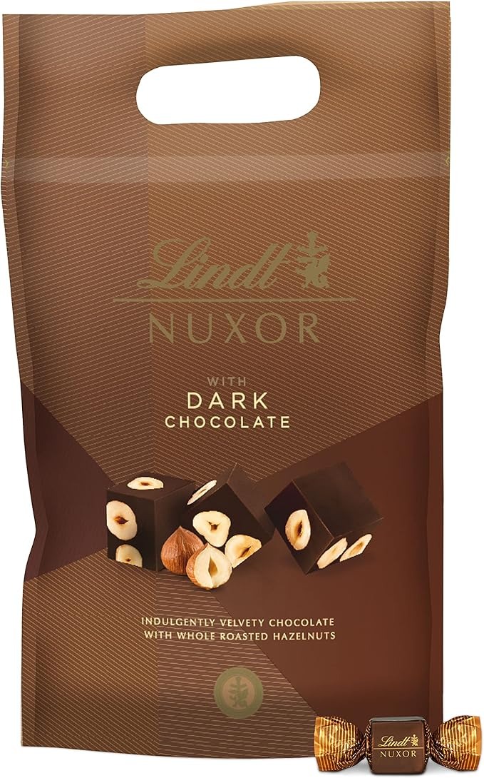 LINDT Bonboniéra Nuxor pralinky Maxibalení hořká čokoláda 700 g