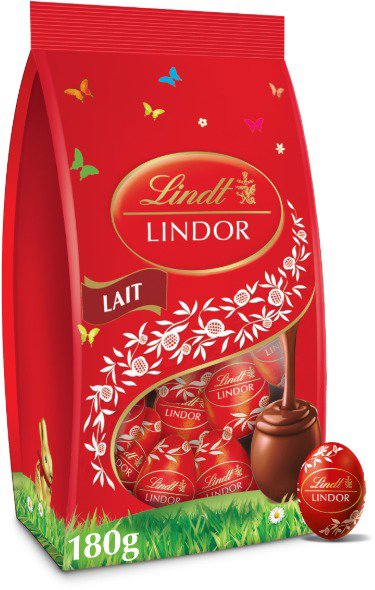 Lindt Lindor velikonoční čokoládová vajíčka mléčná 180 g