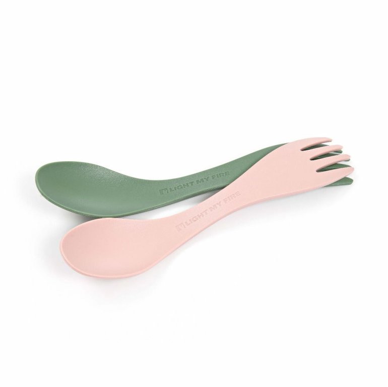 Light My Fire Spork little 2-pack sandygreen/dustypink