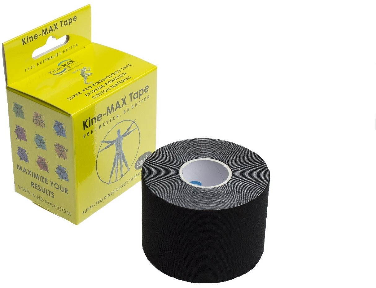 Kine-MAX SuperPro Cotton kinesiology tape černá