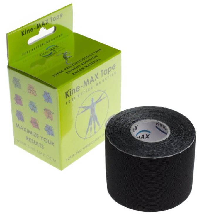 Kine-MAX Super-Pro Rayon Kinesiologický tejp - černá