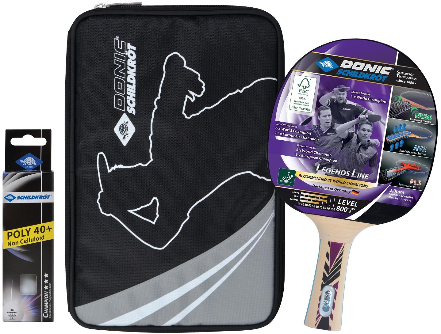 Donic Legends 800 - dárkový set
