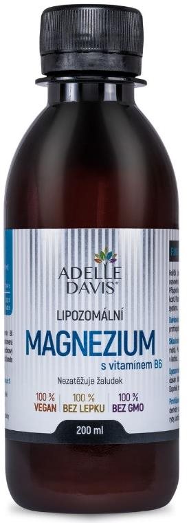 Adelle Davis Lipozomální Magnézium s vitamínem B6, 200 ml