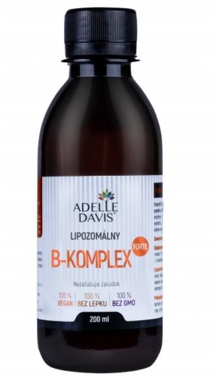 Adelle Davis Lipozomální B-komplex FORTE, 200 ml