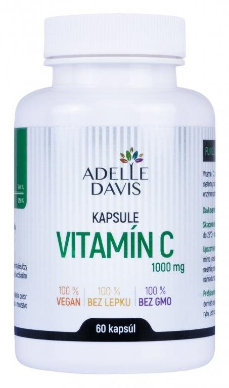 Adelle Davis Vitamín C 1000 mg, 60 kapslí