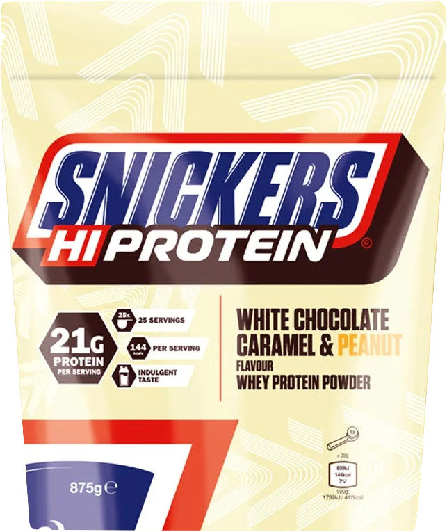 Mars Snickers HiProtein 875 g, bílá čokoláda, karamel, arašídy