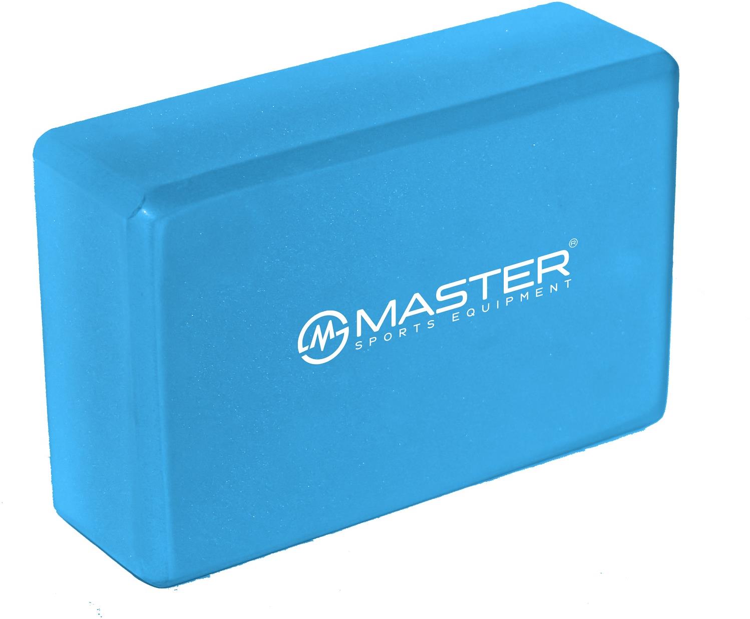 Jóga kostka MASTER Yoga Block 23 x 15 x 7,5 cm - modrá