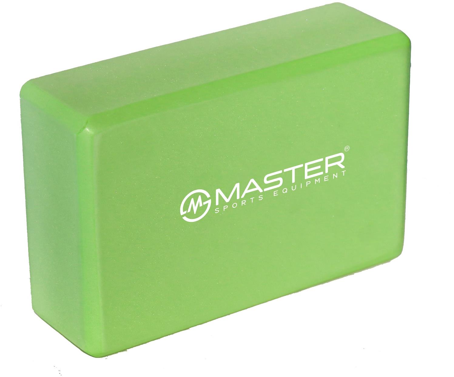 Jóga kostka MASTER Yoga Block 23 x 15 x 7,5 cm - zelená
