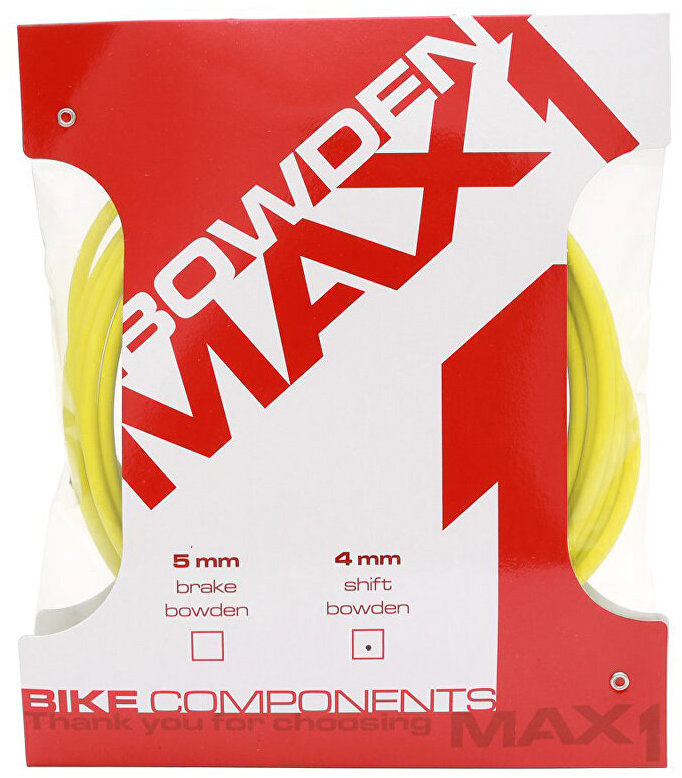 MAX1 Bowden 4 mm žlutý balení 3 m