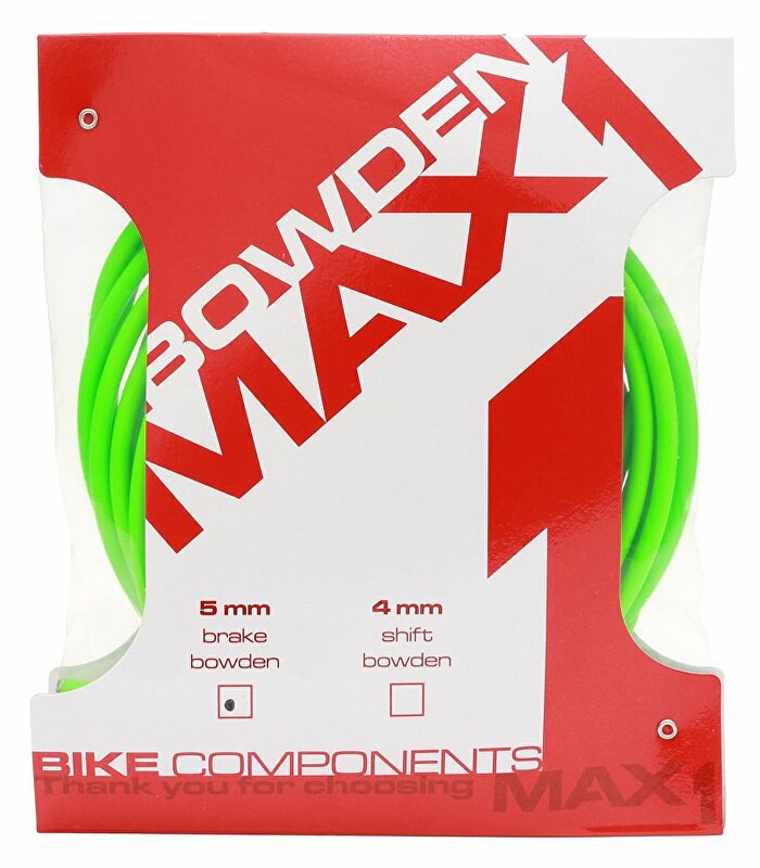 MAX1 Bowden 5 mm fluo zelená balení 3 m