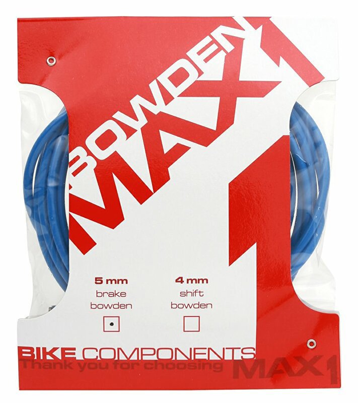 MAX1 Bowden 5 mm modrý balení 3 m