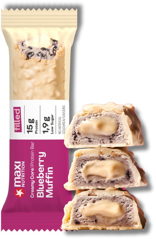 MaxiNutrition Creamy Core Protein Bar blueberry muffin 45 g
