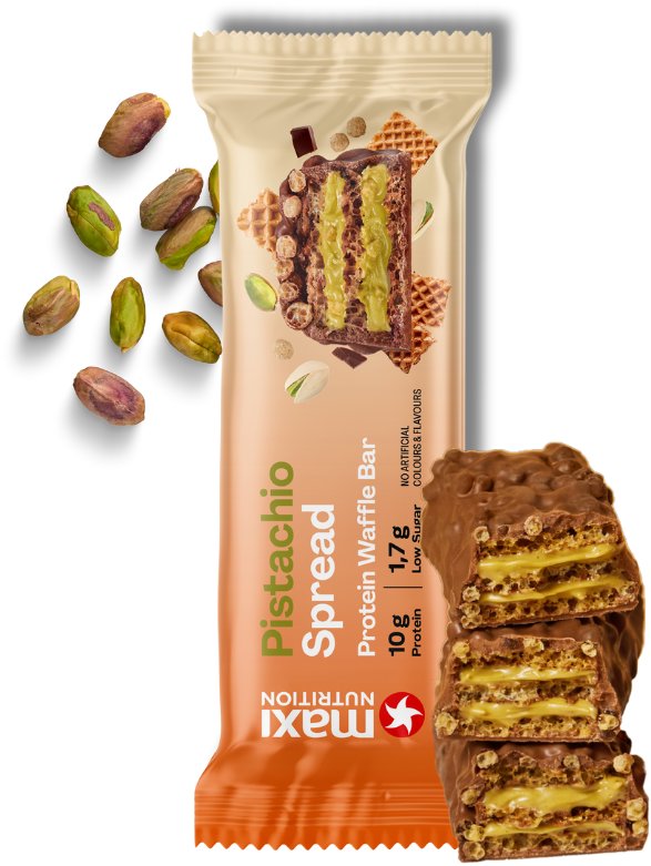 MaxiNutrition Waffle protein bar Pistacio 39 g