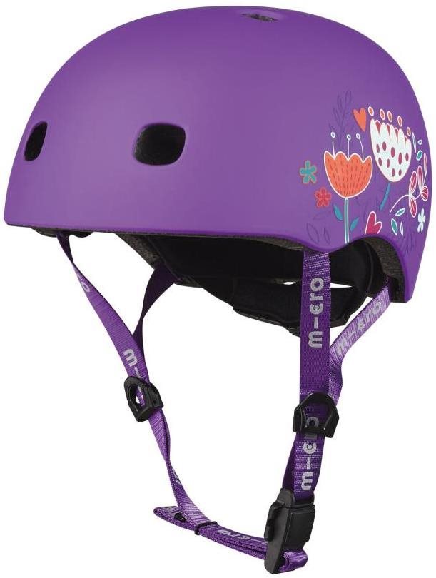 Helma na kolo micro helma floral fialová, m