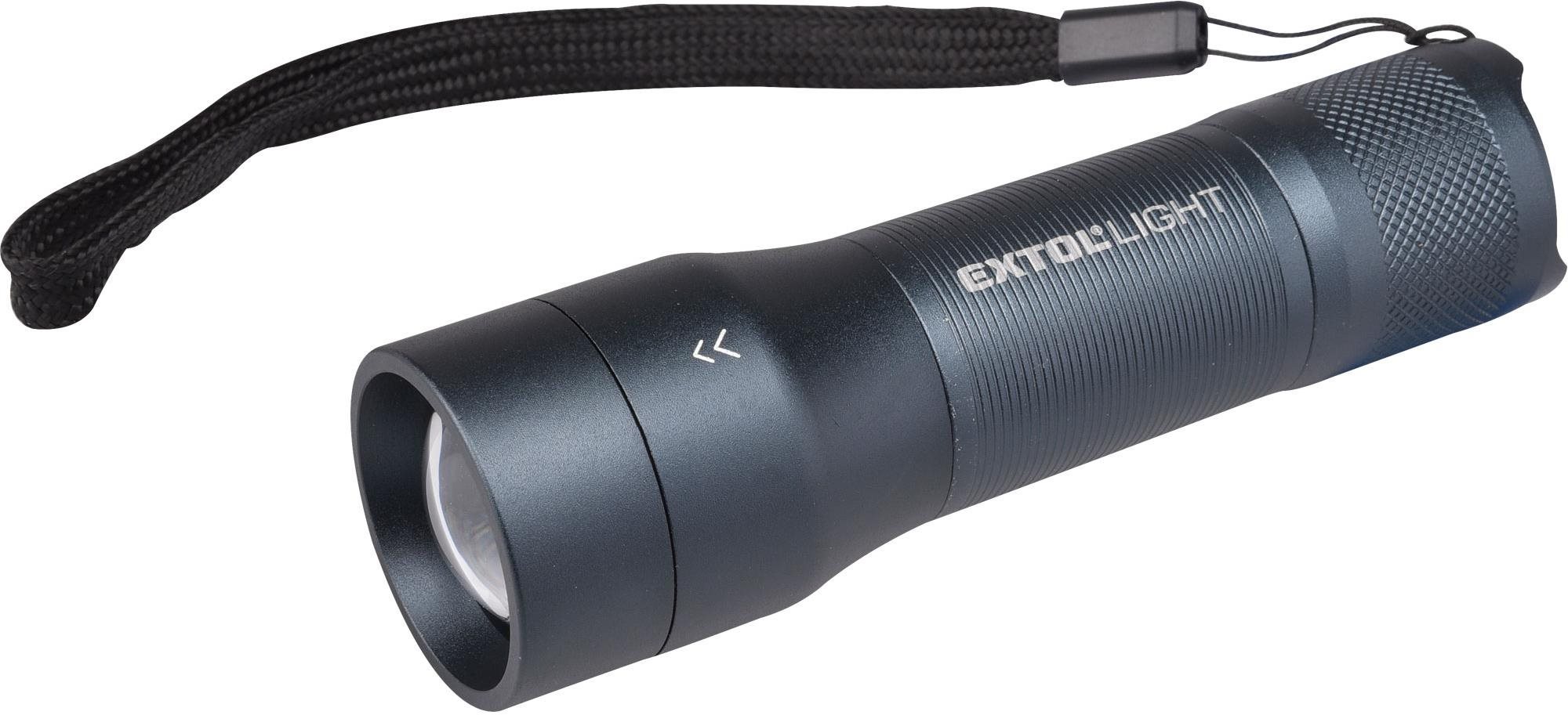EXTOL LIGHT svítilna, zoom, celokovová, 250lm, CREE XPG, 43153