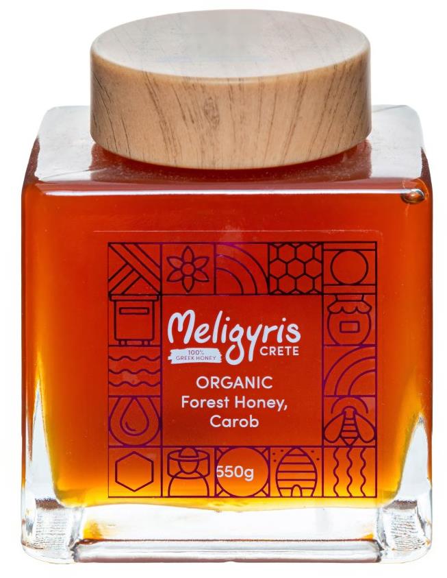 Meligyris Řecký lesní květový med "Carob" 550 g