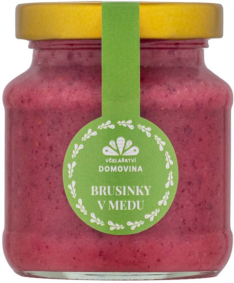 Včelařství Domovina Brusinky v medu 170 g