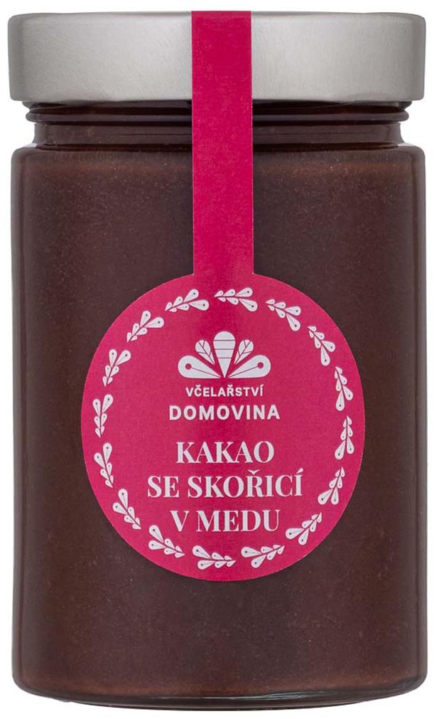 Včelařství Domovina Kakao se skořicí v medu 400 g