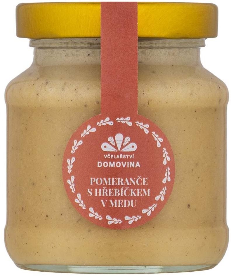 Včelařství Domovina Pomeranče s hřebíčkem v medu 170 g