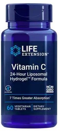 Life Extension Vitamin C 24-Hour Liposomal Hydrogel™ Formula, 60 tablet