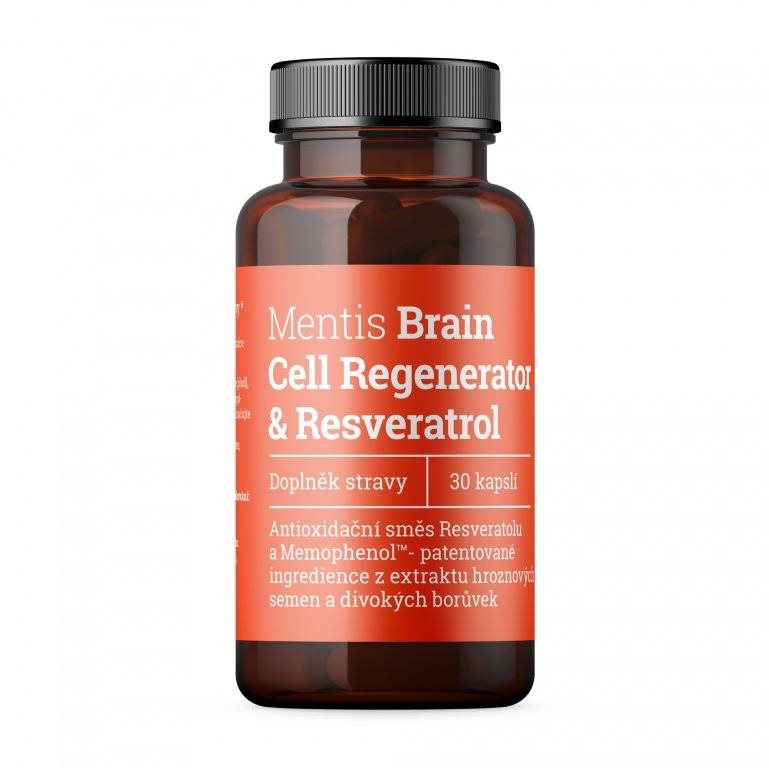 Mentis Brain Cell Regenerator & Resveratrol, 30 kapslí