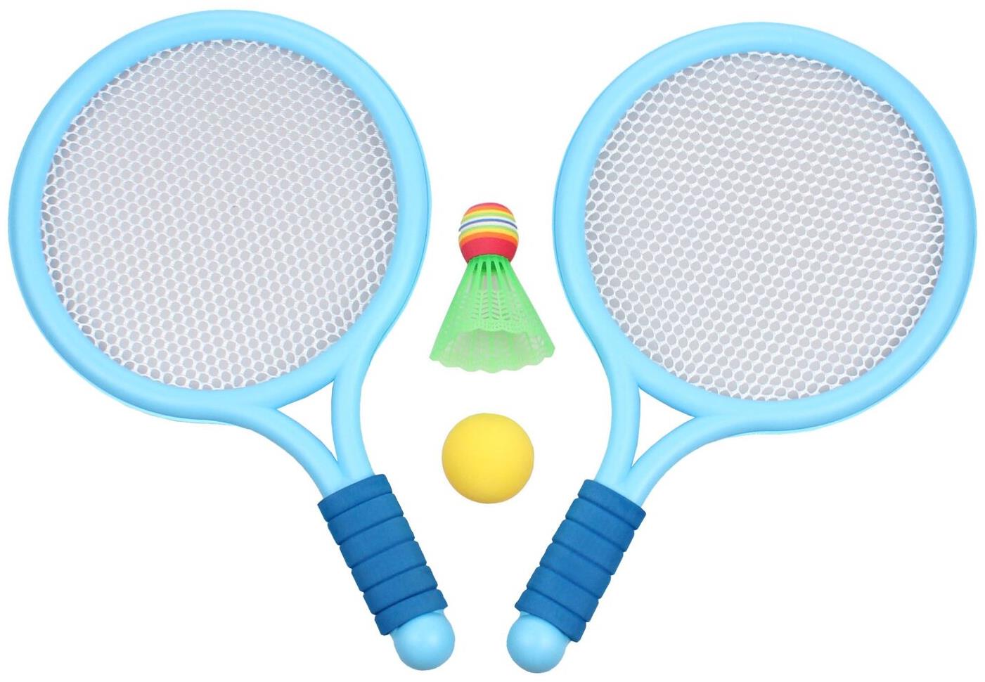 Merco Racket Ball Games sada pálek s míčky modrá, 2 sady