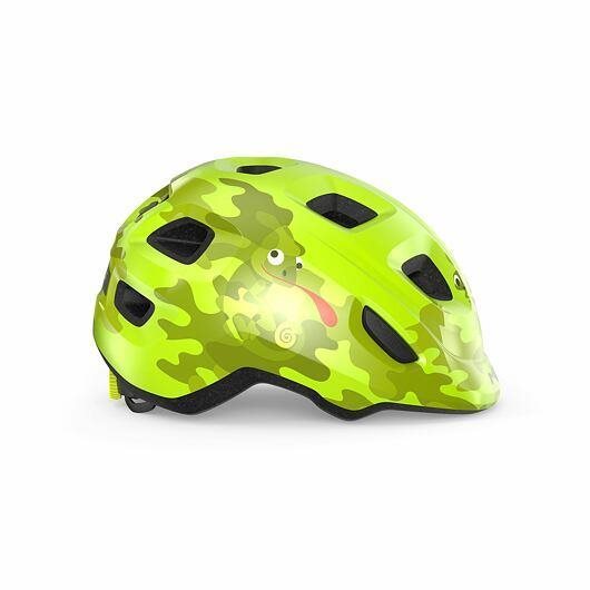MET přilba HOORAY lime chameleon lesklá XS