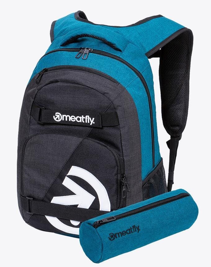 Batoh Meatfly EXILE v barvách Petrol Heather a Charcoal Heather