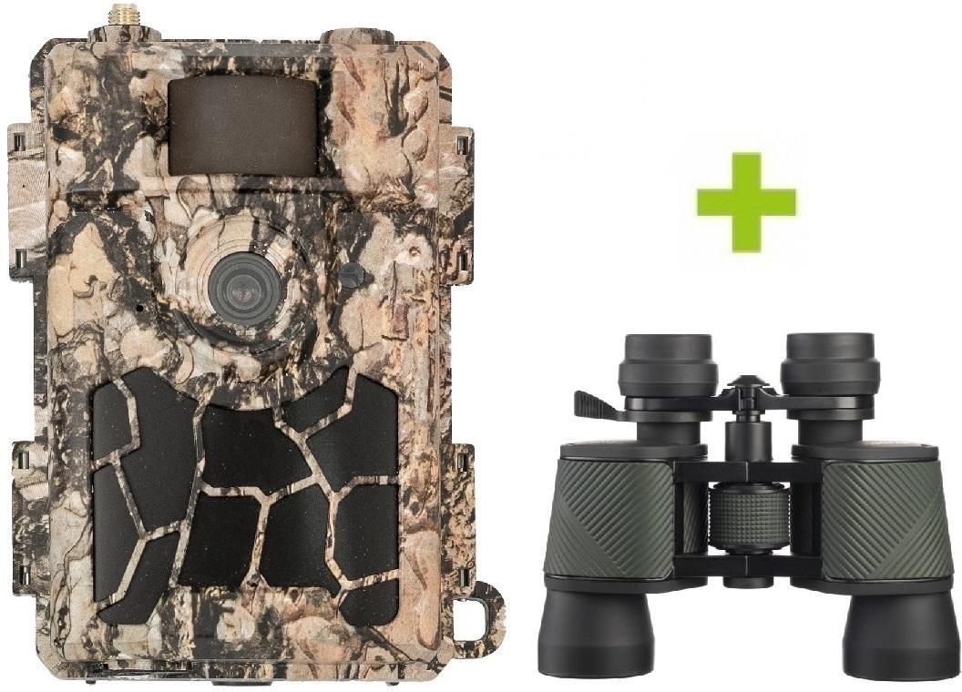 OXE Spider 4G a klasický dalekohled FOMEI 7-21x40 ZCF Zoom + 32GB SD karta, SIM, stativ, 8ks baterií