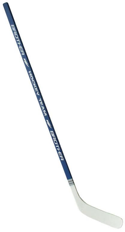 Bohemia Hokejka plastová s dýhou147cm - levá - modrá