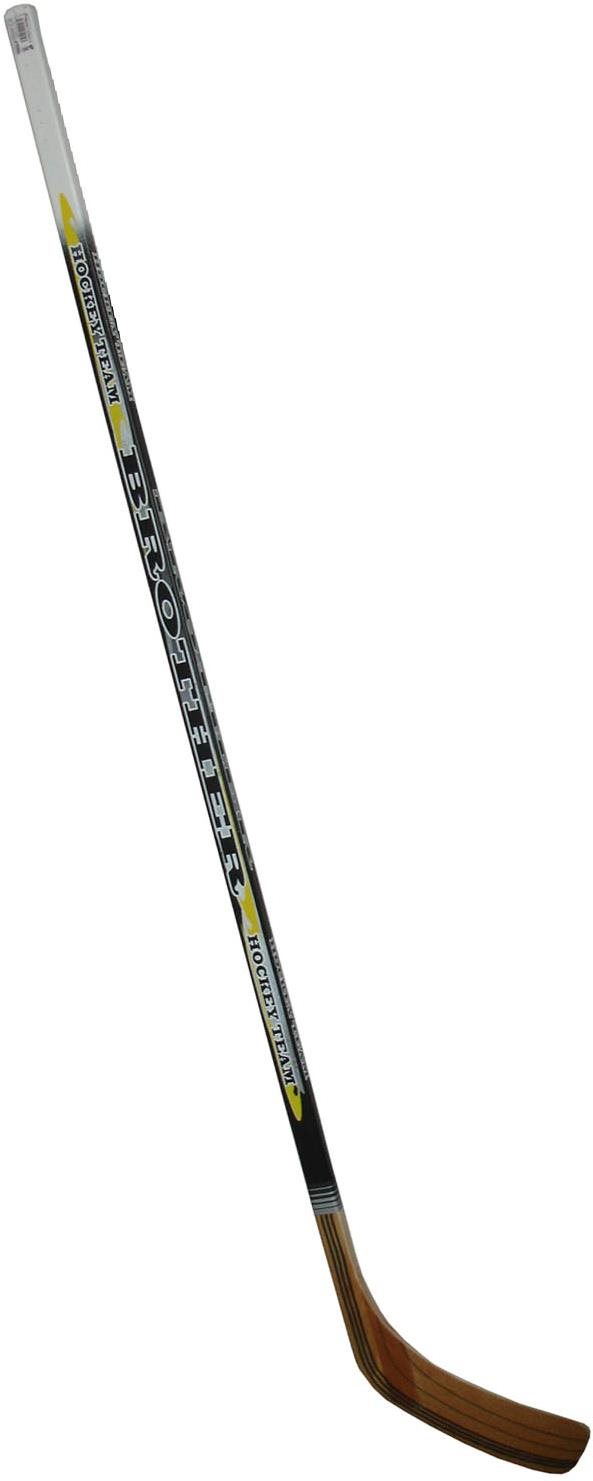 Acra Laminovaná hokejka levá 147cm - žlutá